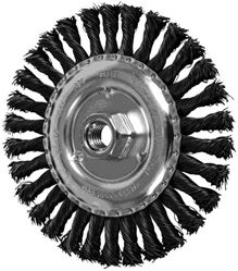 Picture of PFERD 82478 6" Full Cable Knot Wire Wheel Brush .023" CS Wire 30 Knot