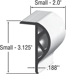 Picture of Taylor Made 46012 Commercial Grade P-Shape Dock Edging 10 Ft Coil White