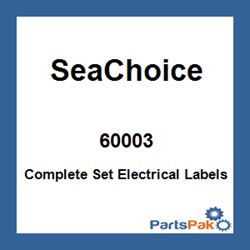 Picture of Seachoice 50-60003 Complete Set Electrical Panel Labels for Marine Applications
