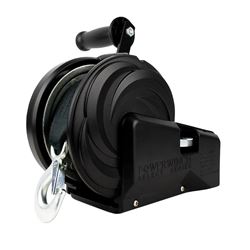 Picture of Powerwinch 21400-W-2500-8-B-R Select Series 2500lb 2-Speed Manual Winch 8" Crank Arm Carbon Black