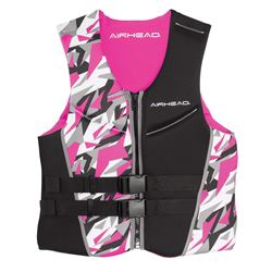 Picture of Airhead Sports Group 35003-08-B-PI Camo Cool Neolite Kwik-Dry Womens Life Vest - Pink Camo - Small