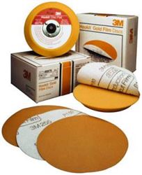 Picture of 3M 00979  GOLD FILM DISCS HOOKIT P180 6IN 100PK