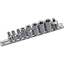 Picture of Performance Tool W1338 Wilmar Corp. /  9 Pc External Star Skt Set Chr