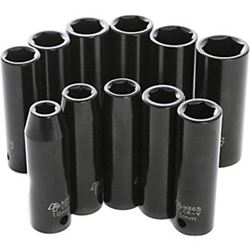 Picture of Performance Tool M591DB 11-Piece 1/2" Drive Metric Deep Impact Socket Set
